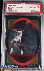 1996 SPx Gold #8 Michael Jordan GEM MINT PSA 10 - Basketball Cards