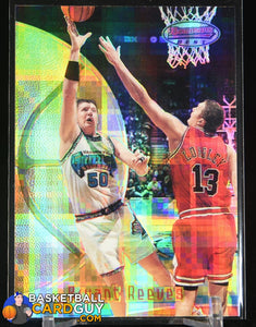 1997-98 Bowman’s Best Atomic Refractors Bryant Reeves basketball card, refractor