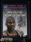 1997-98 Topps Season’s Best #SB6 Michael Jordan 90’s insert, basketball card