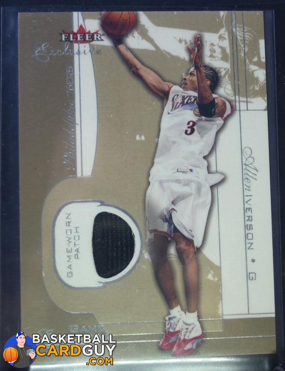 2001-02 Fleer Exclusive Game Exclusives Patches #2 Allen Iverson /25 - Basketball Cards