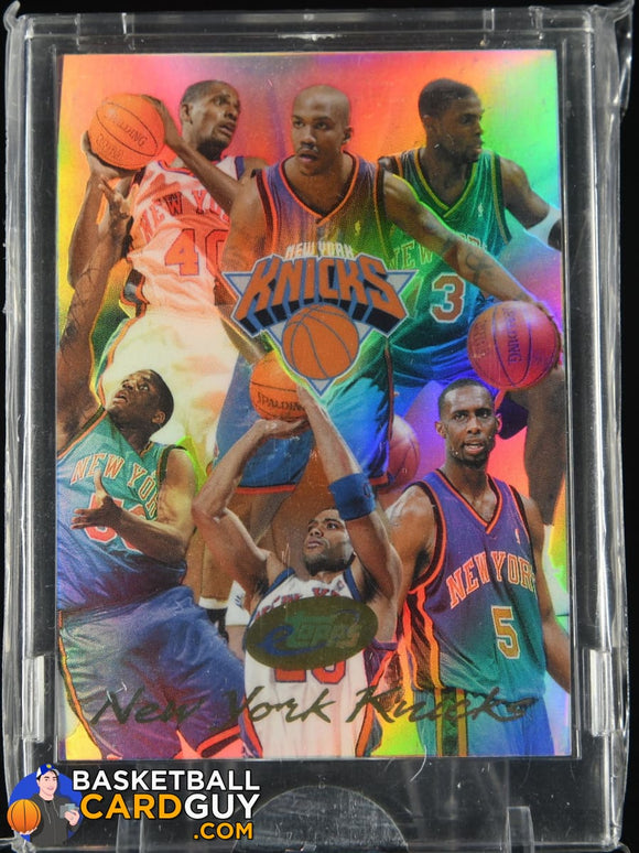 2004 eTopps #5 New York Knicks #/605 basketball card, numbered