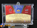 2008-09 Upper Deck Premier Rare Patch Triple Chris Bosh/Carmelo Anthony/LeBron James /10 - Basketball Cards