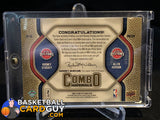 2009-10 SP Game Used Combo Patches #CPIS Allen Iverson/Rodney Stuckey - Basketball Cards