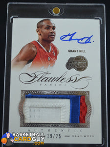 2012-13 Flawless Grant Hill Patches Autographs /25 - Basketball Cards