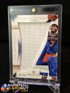 2012-13 Immaculate Collection Numbers Patches #CA Carmelo Anthony/14 - Basketball Cards