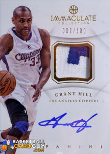 2012-13 Immaculate Collection Patch Autographs #GH Grant Hill/100 - Basketball Cards