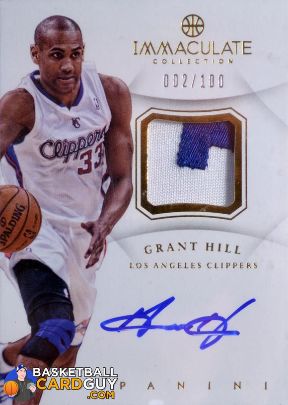 2012-13 Immaculate Collection Patch Autographs #GH Grant Hill/100 - Basketball Cards