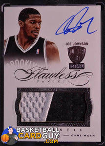 2012-13 Panini Flawless Patches Autographs #11 Joe Johnson/25 - Basketball Cards