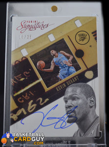 2012-13 Panini Signatures Film Autographs Red #86 Kevin Durant/25 - Basketball Cards