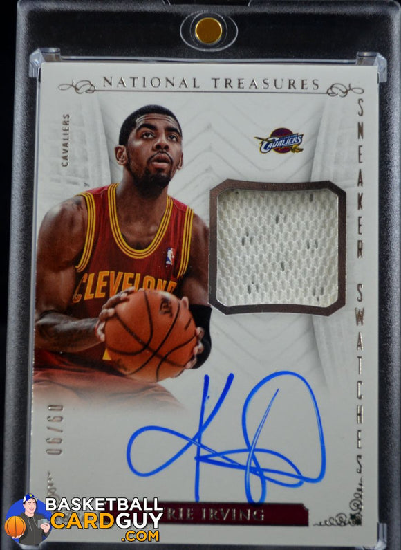 2013-14 National Treasures Sneaker Swatches Autographs Kyrie Irving /60 - Basketball Cards