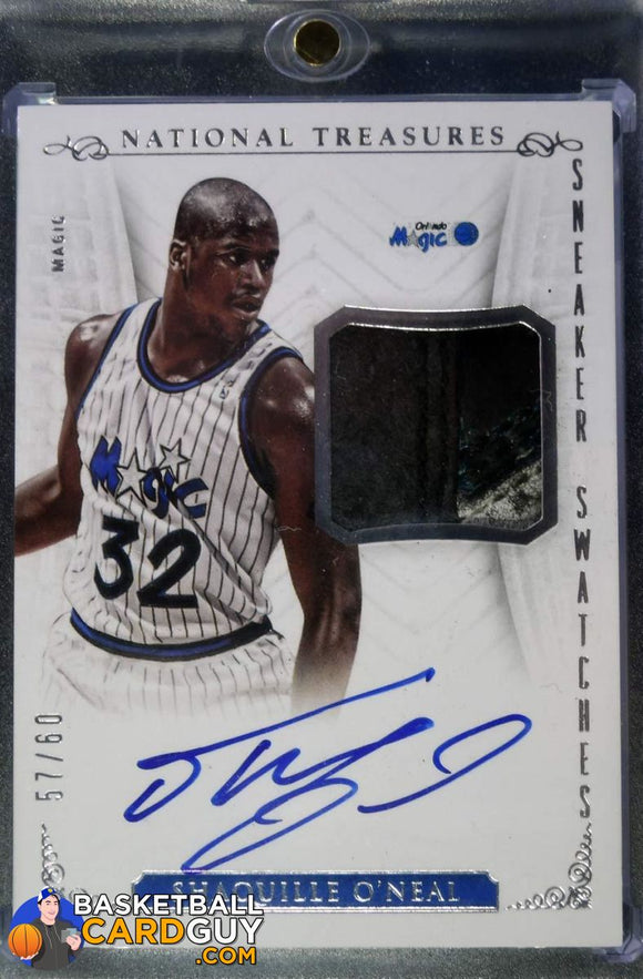 2013-14 Panini National Treasures Sneaker Swatches Autographs #8 Shaquille O'Neal/60 - Basketball Cards