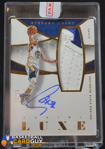 2014-15 Panini Luxe Memorabilia Autographs Prime #76 Stephen Curry/25 - Basketball Cards