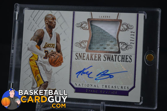 2014-15 Panini National Treasures Sneaker Swatches Autographs #SSAKB Kobe Bryant/32 - Basketball Cards