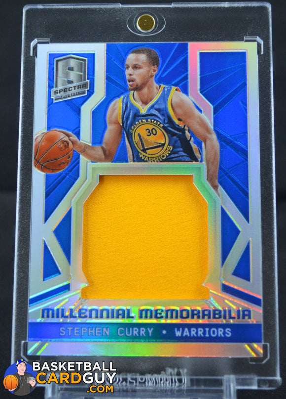 2014-15 Panini Spectra Millenial Memorabilia #MMSC Stephen Curry/35 Yellow - Basketball Cards