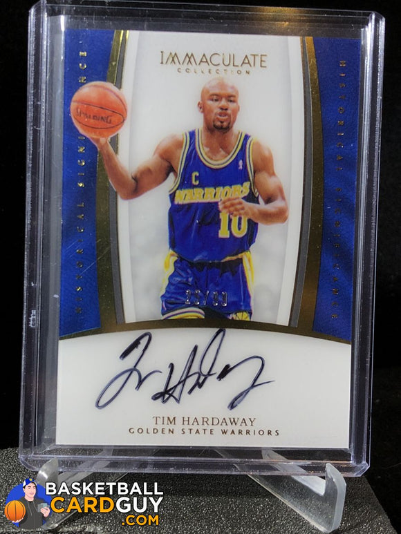 2016-17 Immaculate Collection Historical Significance Acetate Autographs #28 Tim Hardaway - Basketball Cards