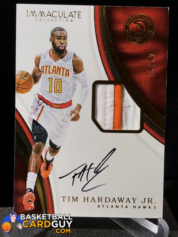 2016-17 Immaculate Collection Patch Autographs #30 Tim Hardaway Jr./40 - Basketball Cards