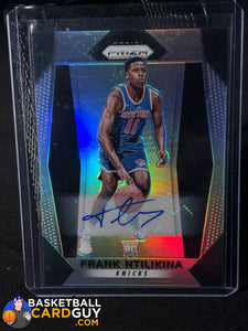 2017-18 Panini Prizm Silver Prizm Autographs #275 Frank Ntilikina - Basketball Cards