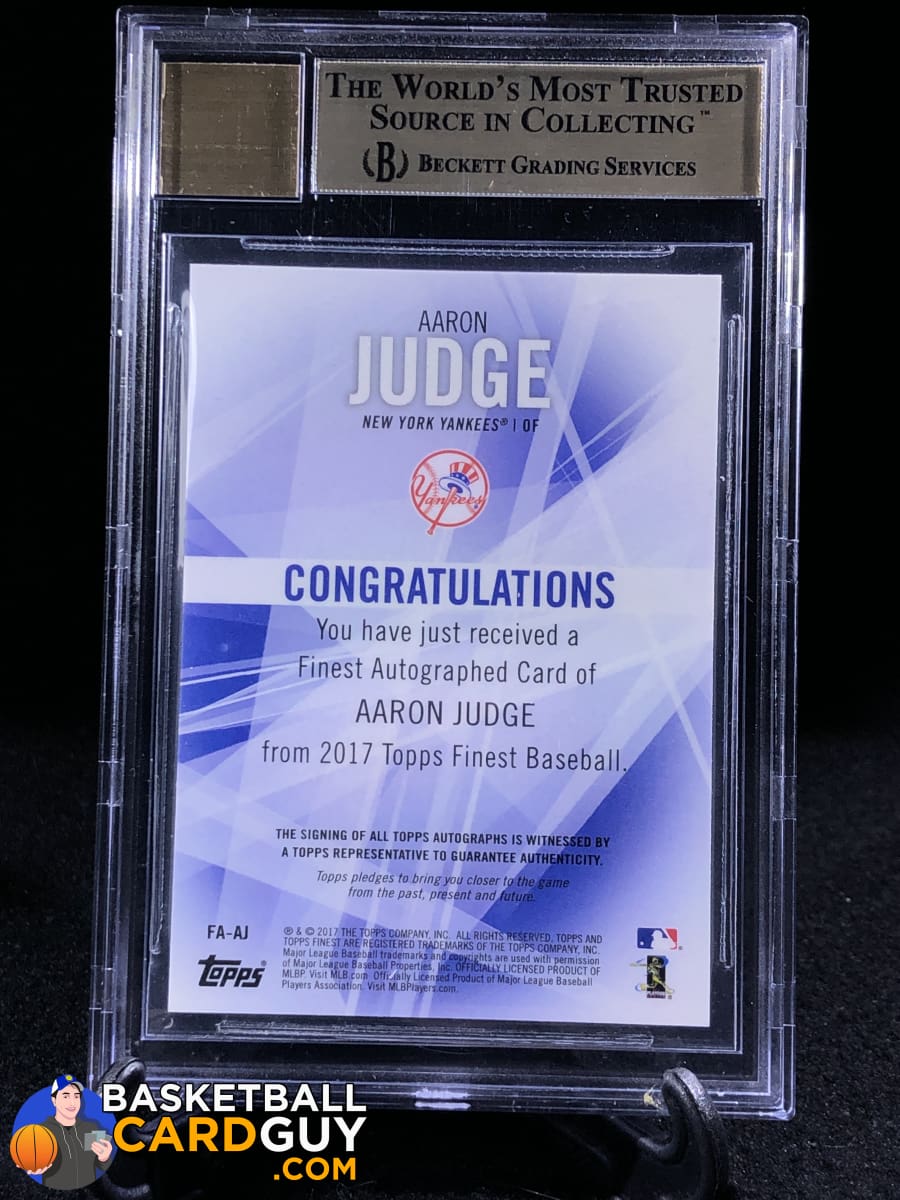 Aaron Judge 2017 Topps Five Star Baseball Autograph Rookie Card FSA-AJ BGS  9.5