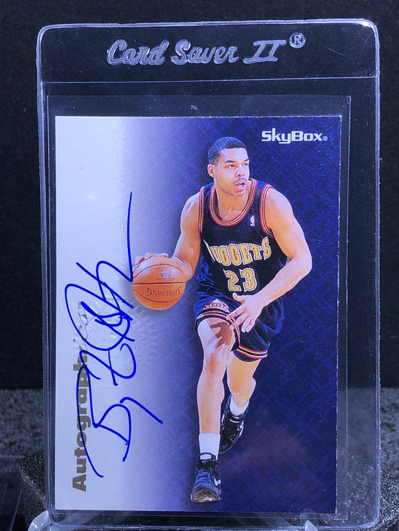 Bryant Stith 1996-97 Skybox Autographics Blue - Basketball Cards