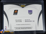 2018-19 Immaculate Collection Dual Autographs #26 Marvin Bagley III/Deandre Ayton #/49 autograph, basketball card, numbered, rookie card