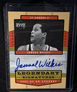 Jamaal Wilkes 2003-04 Upper Deck Legends Legendary Signatures #JA - Basketball Cards
