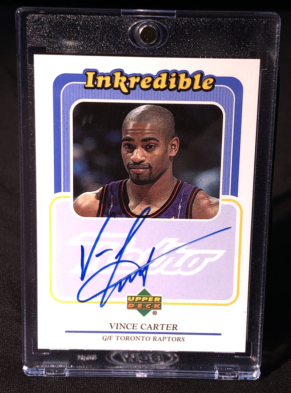 Vince Carter 1999-00 Upper Deck Retro Inkredible #VC - Basketball Cards