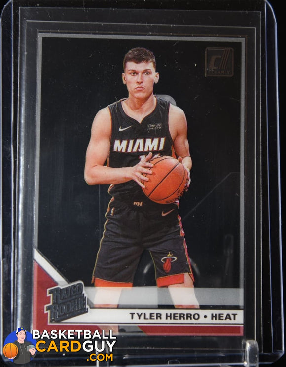 2019-20 Clearly Donruss #63 Tyler Herro RR RC basketball card, rookie card