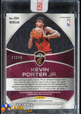 2019-20 Panini Spectra Intersteller #214 Kevin Porter Jr. JSY AU PATCH #/49 autograph, basketball card, numbered, patch, rookie card