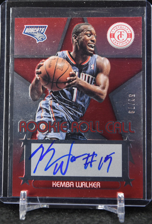 Kemba Walker 2012-13 Totally Certified Rookie Roll Call Autographs Red #/79 - Basketball Cards