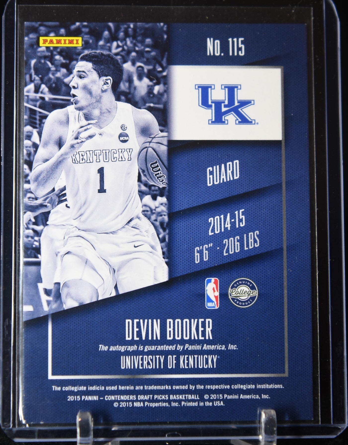 Devin Booker 2015-16 Panini Contenders Draft Picks Draft Ticket