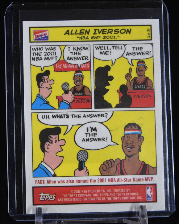 Allen Iverson 2004-05 Bazooka Comics