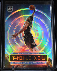 Giannis Antetokounmpo 2019-20 Optic T-Minus 3,2,1 Holo Silver