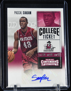 Pascal Siakam 2016-17 Panini Contenders Draft Picks #143A AU/Red jersey