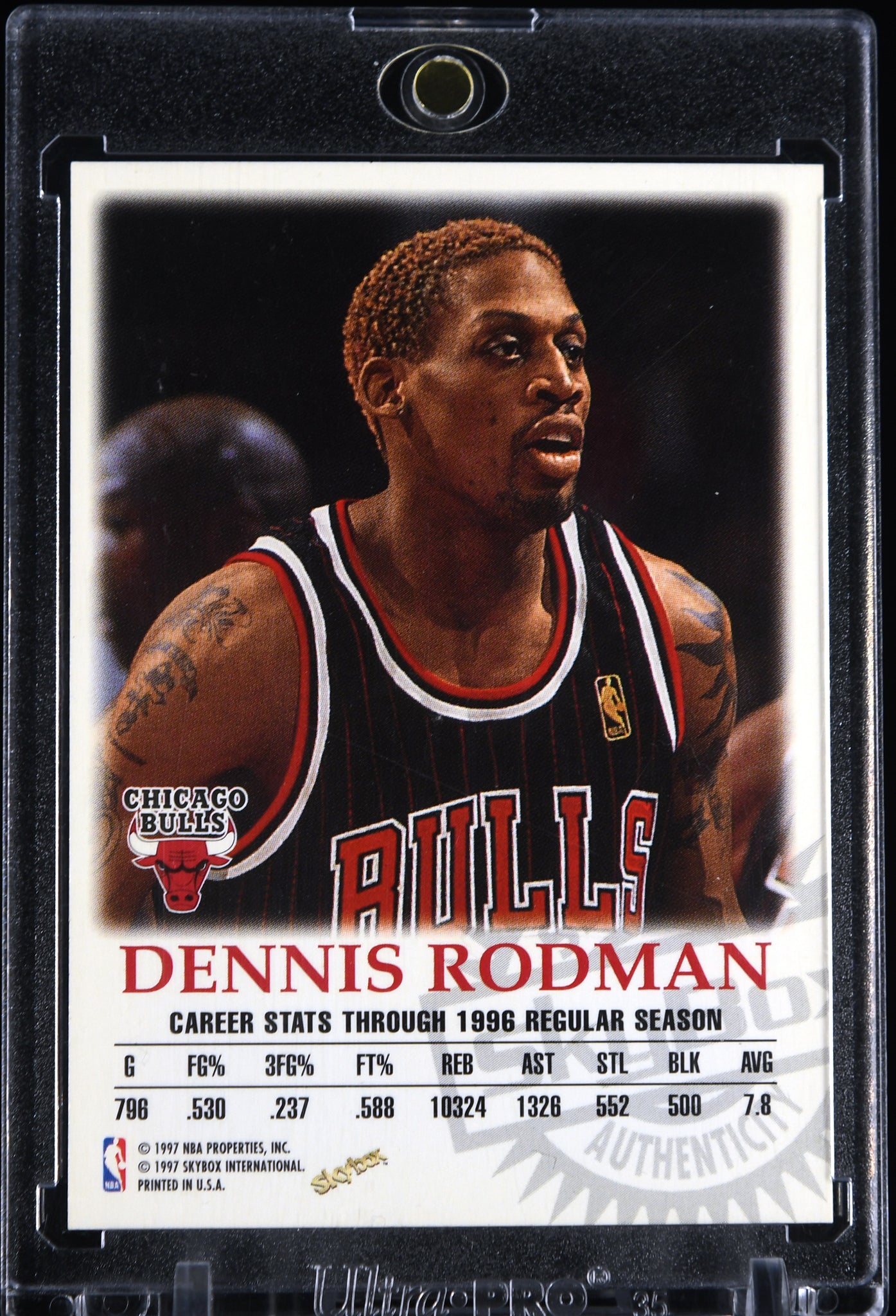 Dennis Rodman 1997-98 SkyBox Premium Autographics Century Marks #91 –  Basketball Card Guy