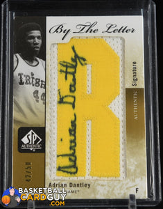 Adrian Dantley 2011 Upper Deck SP Authentic By The Letter #BL-AD #/50 autograph, basketball card, numbered