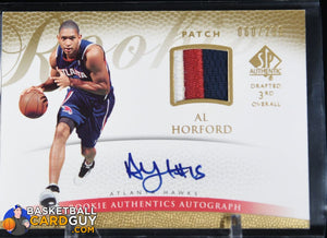 Al Horford 2007-08 SP Authentic #153 JSY AU #/299 RC autograph, basketball card, patch, rookie card
