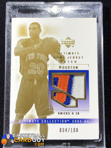 Allan Houston 2003-04 Ultimate Collection Patches - Basketball Cards