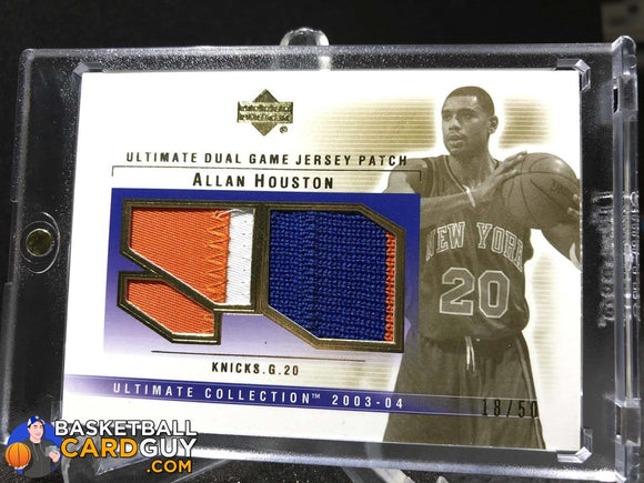 Allan Houston 2003-04 Ultimate Collection Patches Dual #AH - Basketball Cards