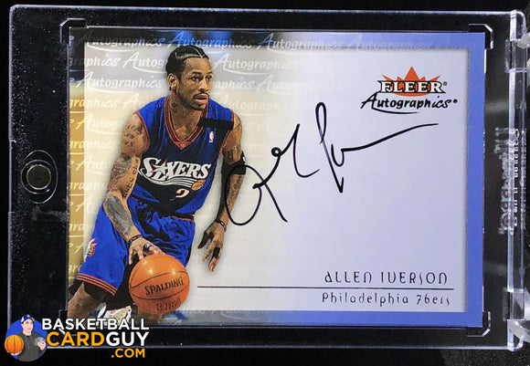Allen Iverson 2000-01 Fleer Autographics - Basketball Cards