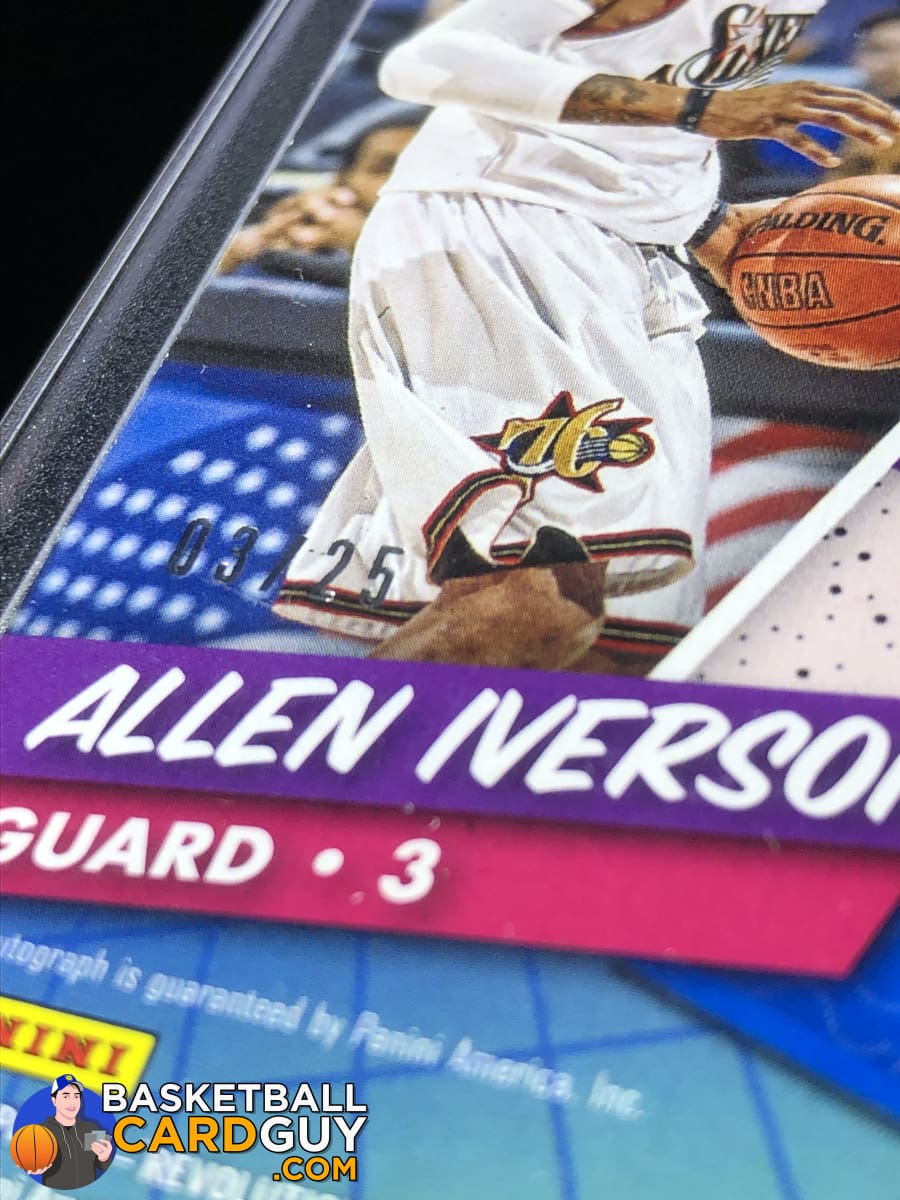 Allen Iverson 2016-17 Panini Revolution FUTURA #3/25 (Jersey