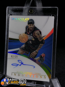 Allen Iverson 2017-18 Immaculate Collection Immaculate Inductions Autographs /25 - Basketball Cards