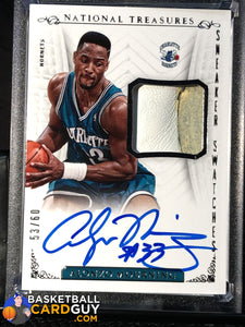 Alonzo Mourning 2013-14 National Treasures Sneaker Swatches Autographs #/60 - Basketball Cards