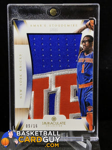Amare Stoudemire IMMACULATE Logos /16 - Basketball Cards