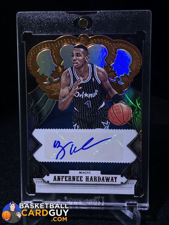 Anfernee Hardaway 2017-18 Crown Royale Crown Autographs #/75 - Basketball Cards