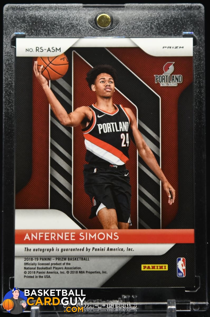 Anfernee Simons 2018-19 Panini Prizm Rookie Signatures Prizms