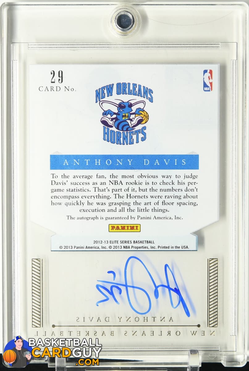 Anthony Davis 2012-13 Elite Series Rookie Inscriptions Autographs
