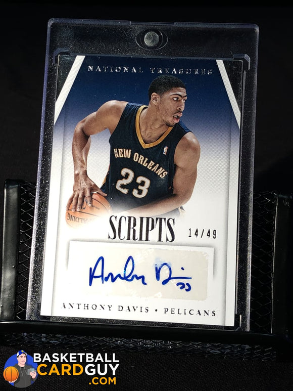 Anthony Davis 2013-14 Panini National Treasures Scripts #14/49 - Basketball Cards