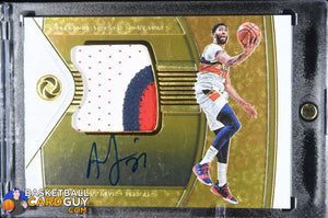 Anthony Davis 2018-19 Panini Opulence Precious Swatch Signatures Gold #3/25 (JERSEY NUMBERED) - Basketball Cards