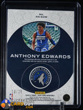 Anthony Edwards 2020-21 Court Kings Art Nouveau Materials Prime #/25 RC basketball card, numbered, patch, rookie card
