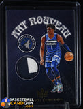 Anthony Edwards 2020-21 Court Kings Art Nouveau Materials Prime #/25 RC basketball card, numbered, patch, rookie card